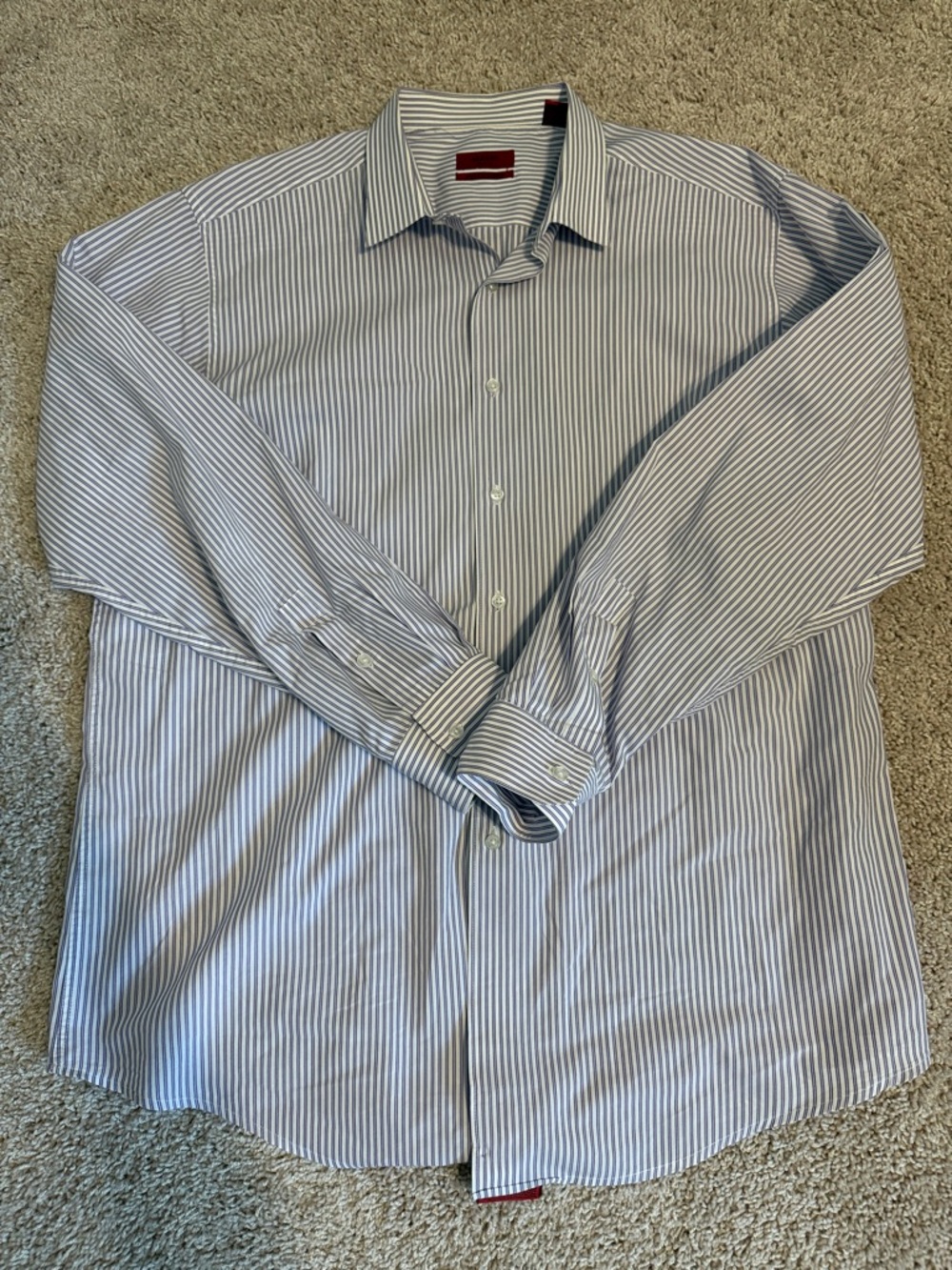 Classic Men's Lavender Stripe Dress Shirt